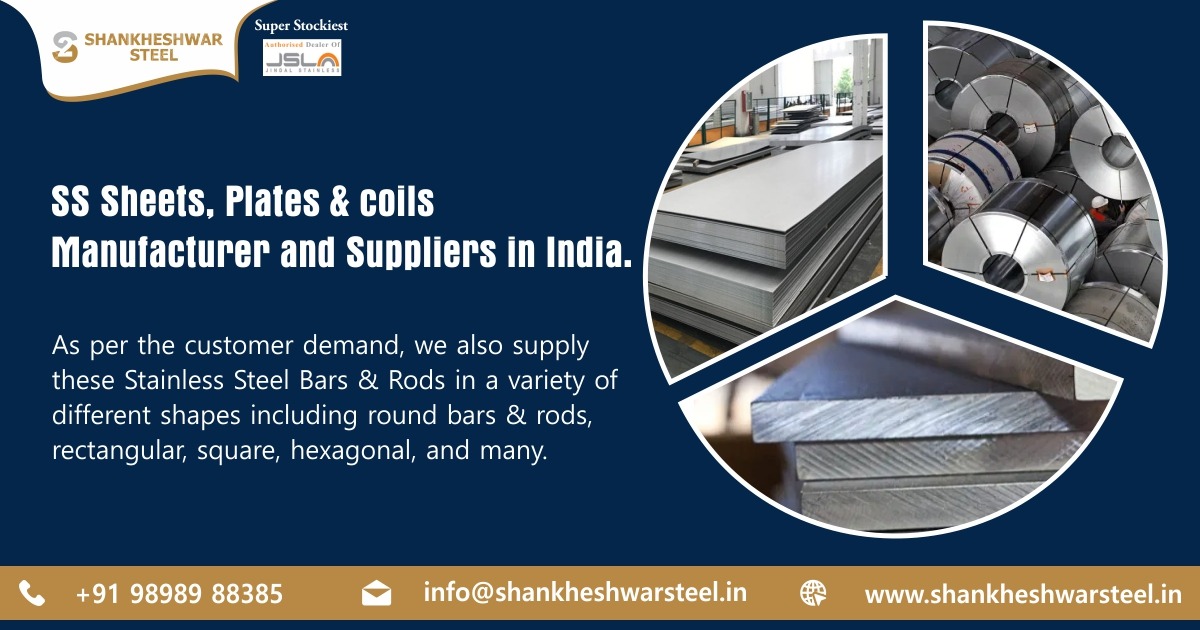 SS Sheets, Plates, and Coils Manufacturer & Suppliers in Ahmedabad, Gujarat & India.