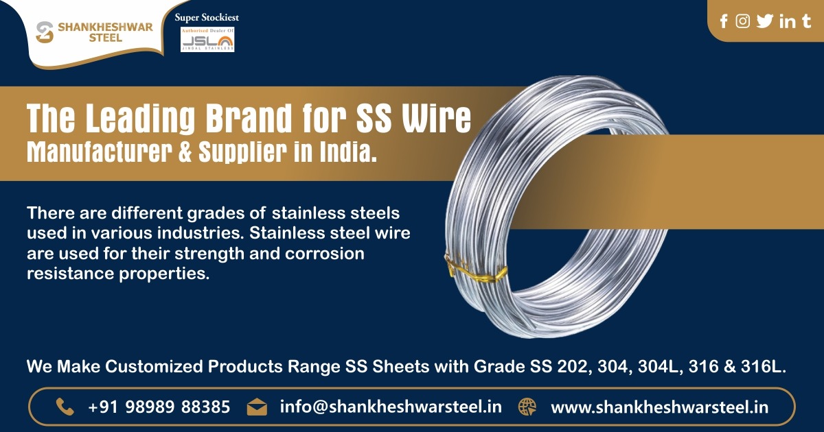 SS Wires Manufacturer & Suppliers in Ahmedabad, Gujarat & India