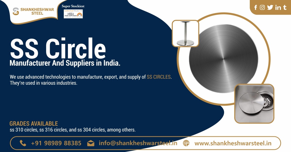 SS Circle Manufacturer & Suppliers in Ahmedabad, Gujarat & India