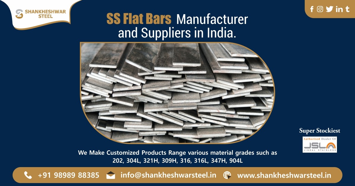SS Flat Bars Manufacturer & Suppliers in India.