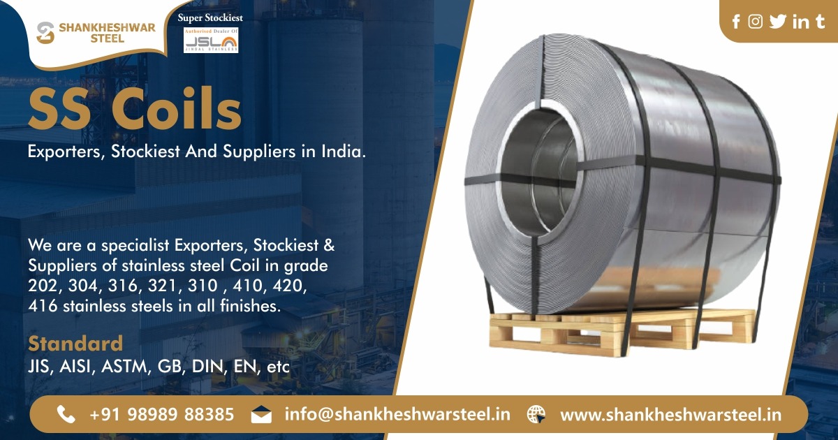 SS Coils Exporters, Stockists & Suppliers in India.