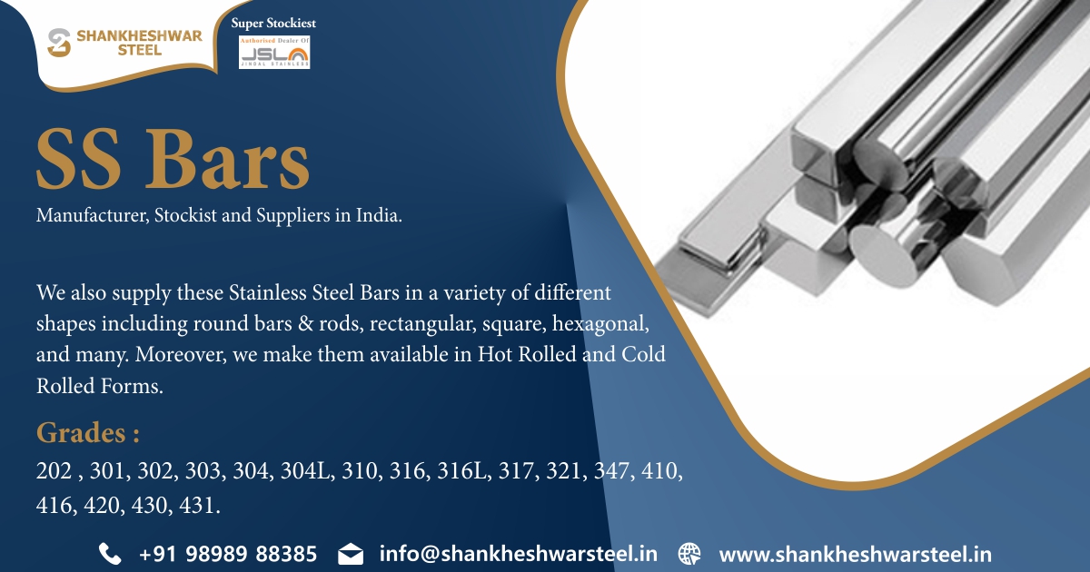 SS Bars Manufacturer, Stockist and Suppliers in India.