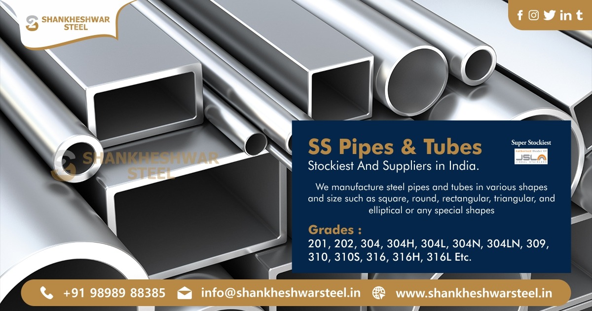 SS Pipes & Tubes Stockists, Suppliers & Exporters in Ahmedabad, India