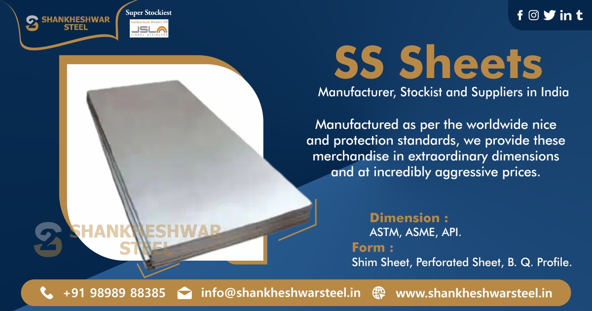 Stainless Steel Sheets Manufacturer, Stockist, and Suppliers in India