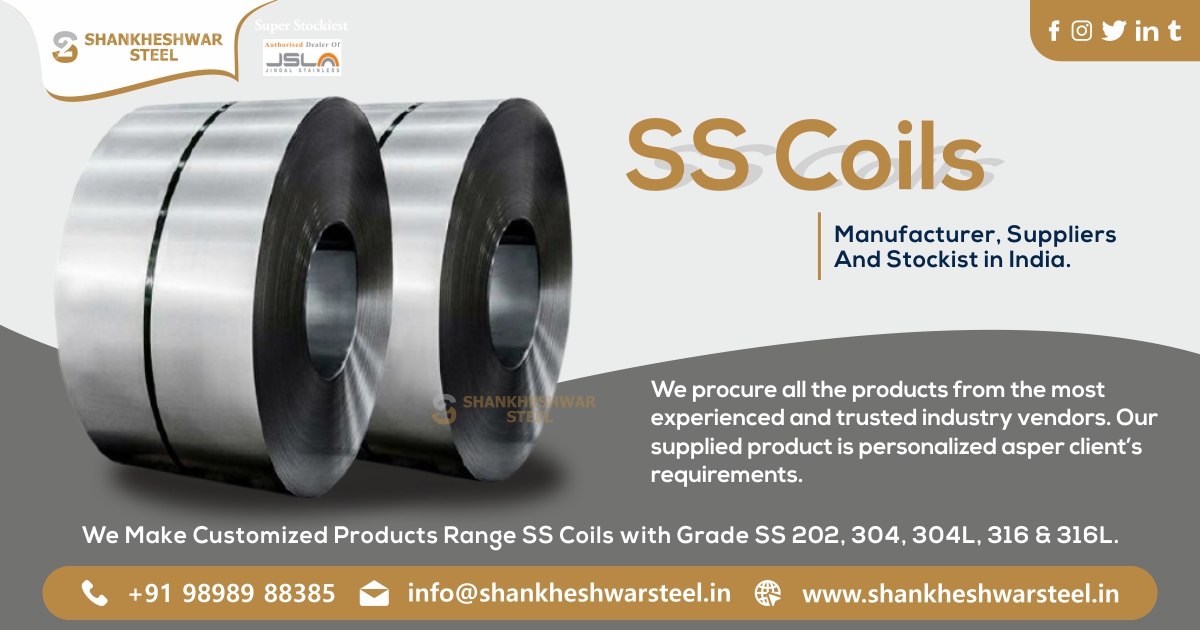 SS Coils Manufacturer, Suppliers, and Stockist in India