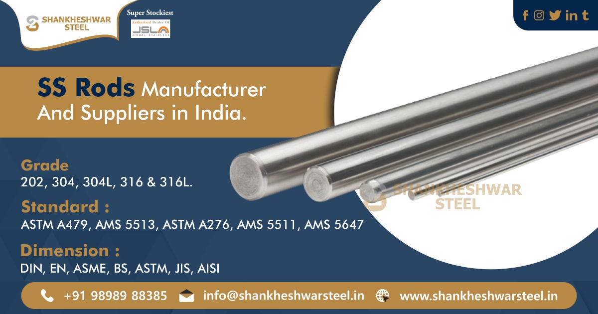 SS Rods Manufacturer and Suppliers of India