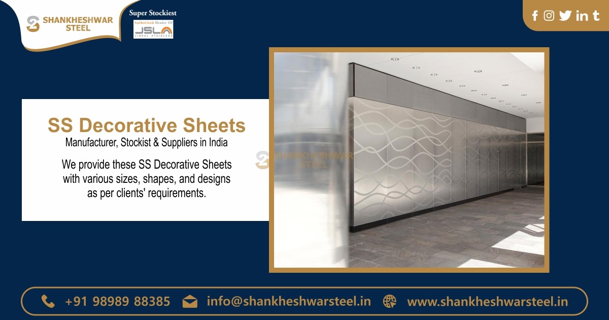 SS Decorative Sheets Manufacturer, Stockist and Suppliers in India