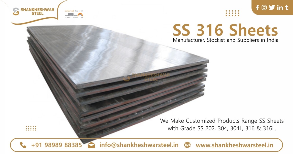 SS 316 Sheets Manufacturer, Stockist and Suppliers in India