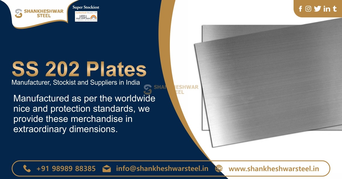 SS 202 Plates Manufacturer, Stockist and Suppliers in India