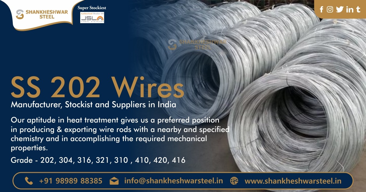 SS 202 Wires Manufacturer, Stockist and Suppliers in India