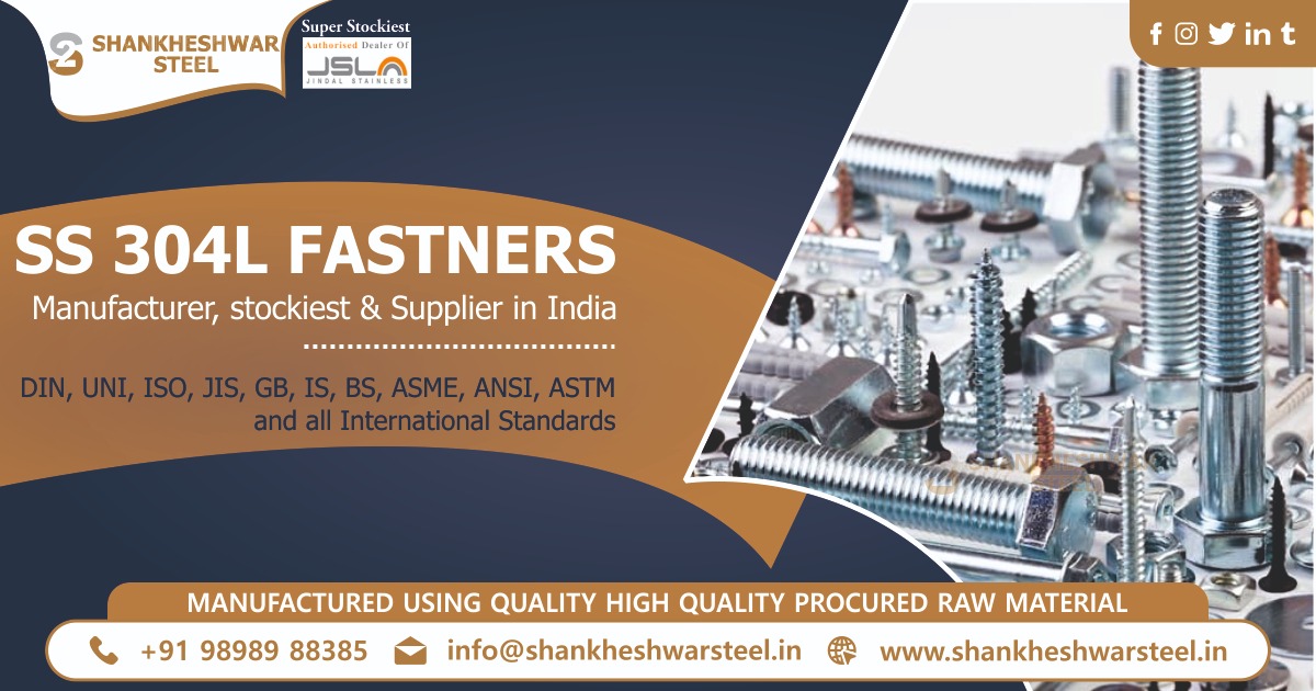 SS 304L Fastener Manufacturer & Supplier in India