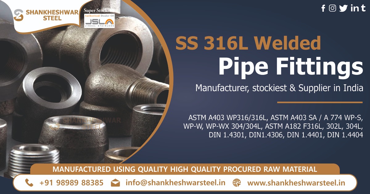 SS 316L Welded Pipe Fittings Manufacturer & Supplier in India ...