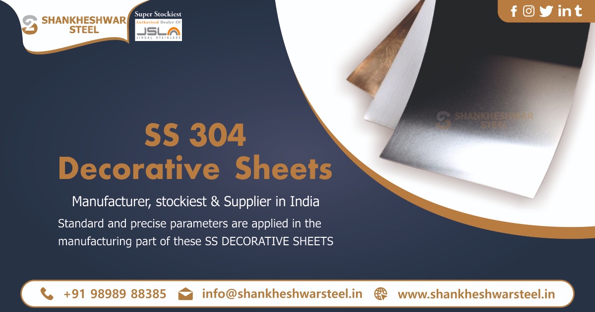 SS 304 Decorative Sheets Supplier in Ahmedabad