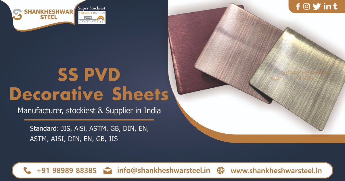 SS PVD Decorative Sheets Manufacturer in Ahmedabad