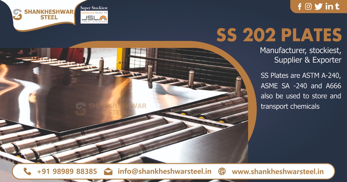 SS 202 Plates Stockiest in Ahmedabad