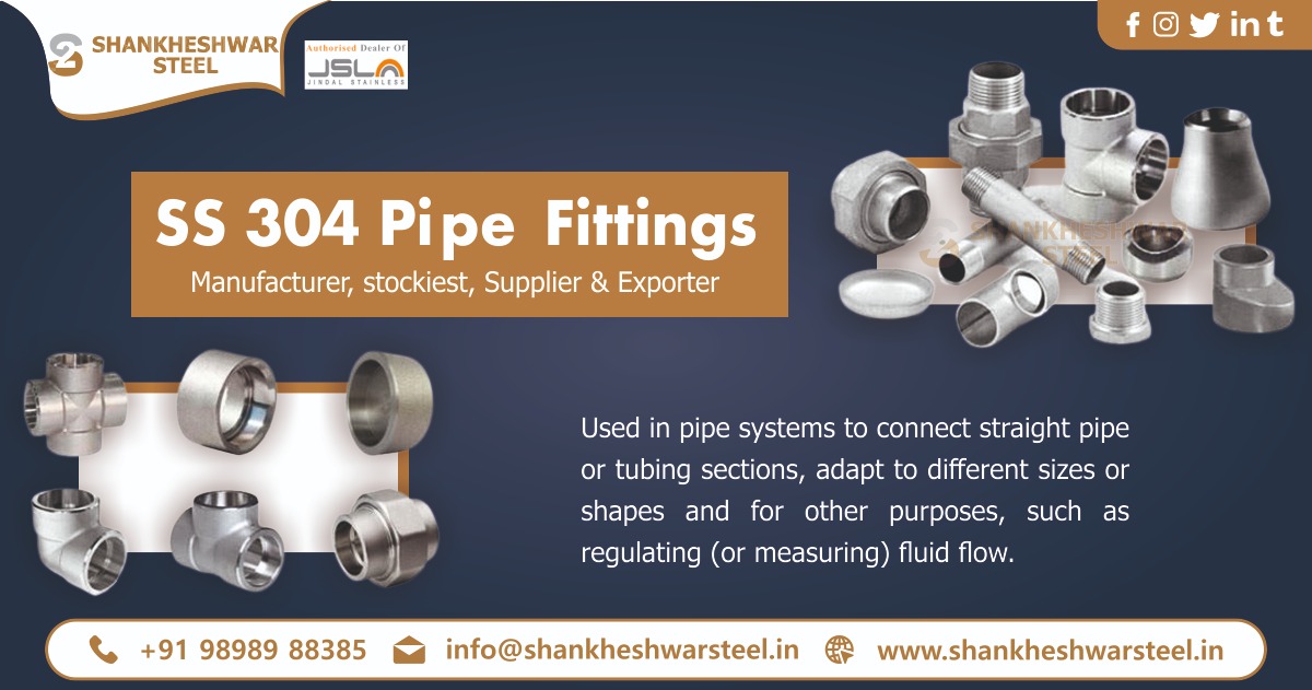 SS 304 Pipe Fittings Supplier in Ahmedabad