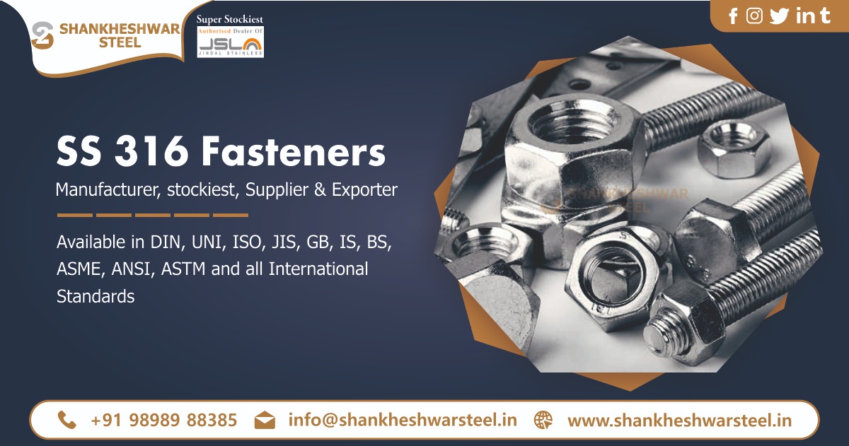 SS 316 Fasteners Supplier in Ahmedabad