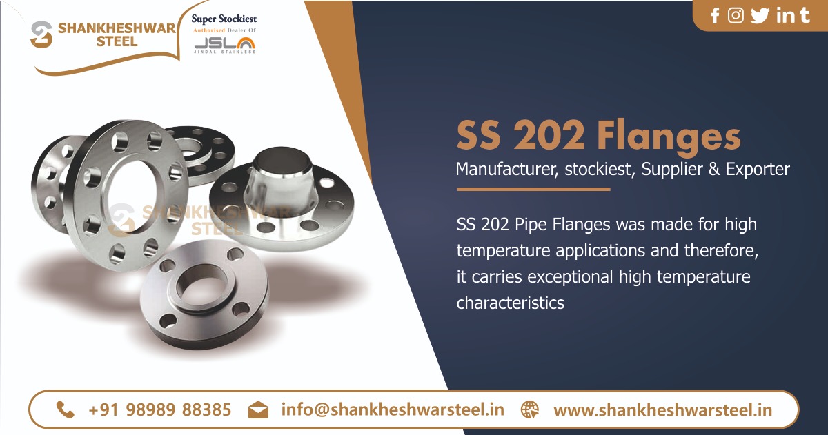 Stainless steel 202 Flanges Supplier in Ahmedabad