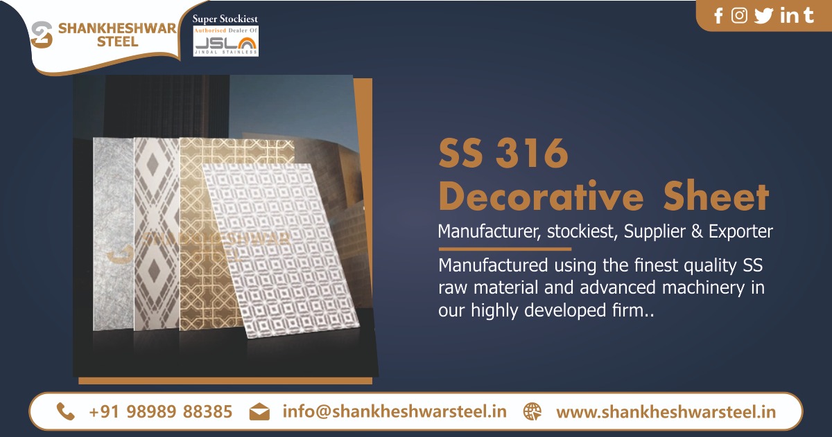 SS 316 Decorative Sheets Supplier in Maharashtra