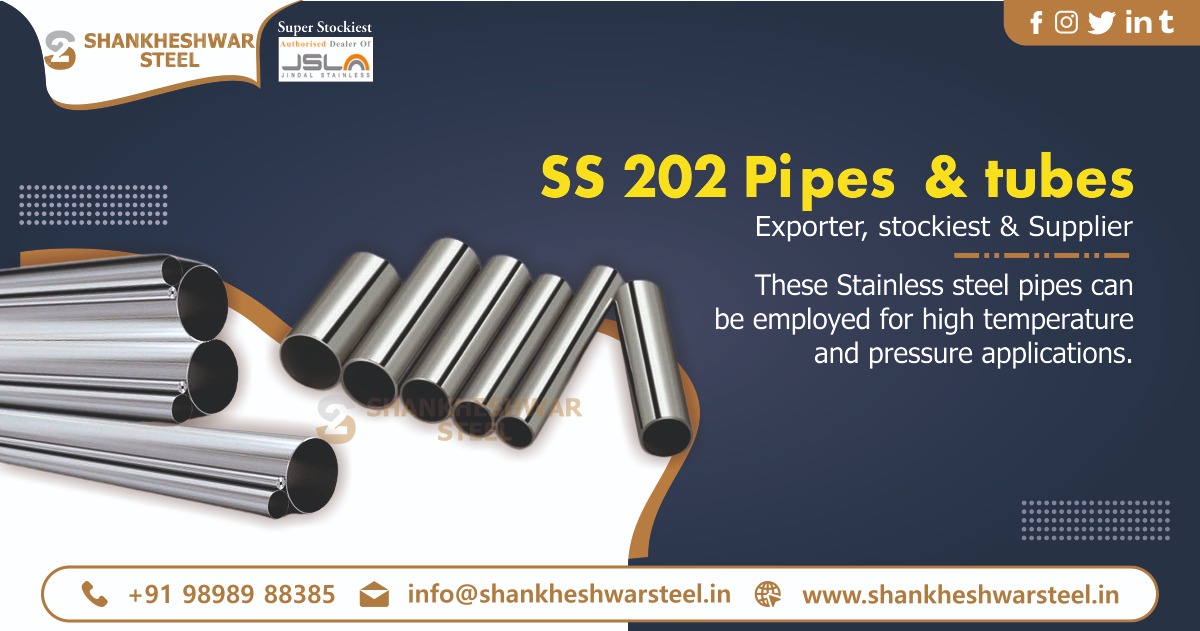 SS 202 Pipes & Tues Exporter in UAE