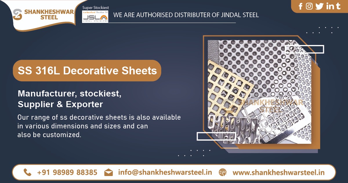 SS 316L Decorative Sheets Exporter in Botswana