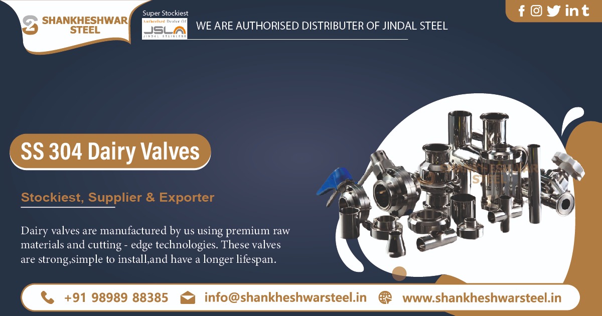 SS 304 Dairy Valves Exporter in Africa