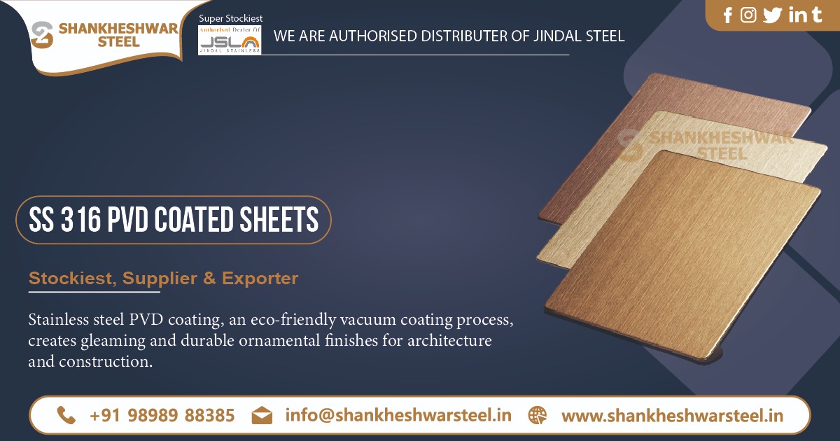 SS 316 PVD Coated Sheet Exporter in Africa