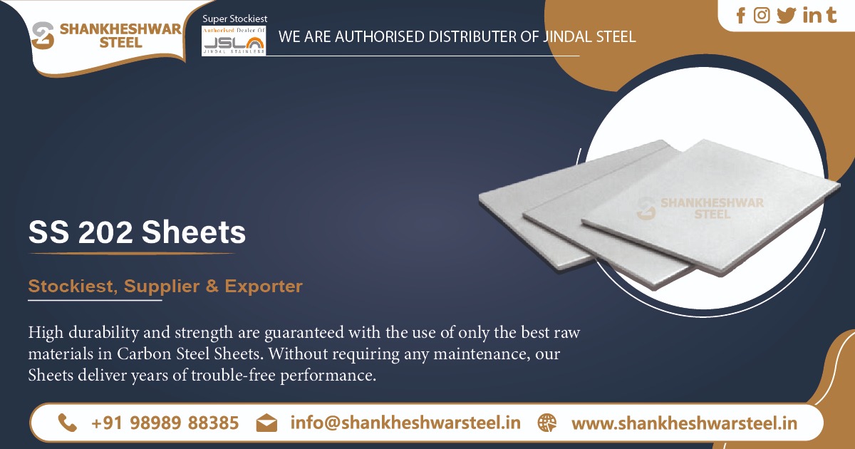 SS 202 Sheets Exporter in UAE