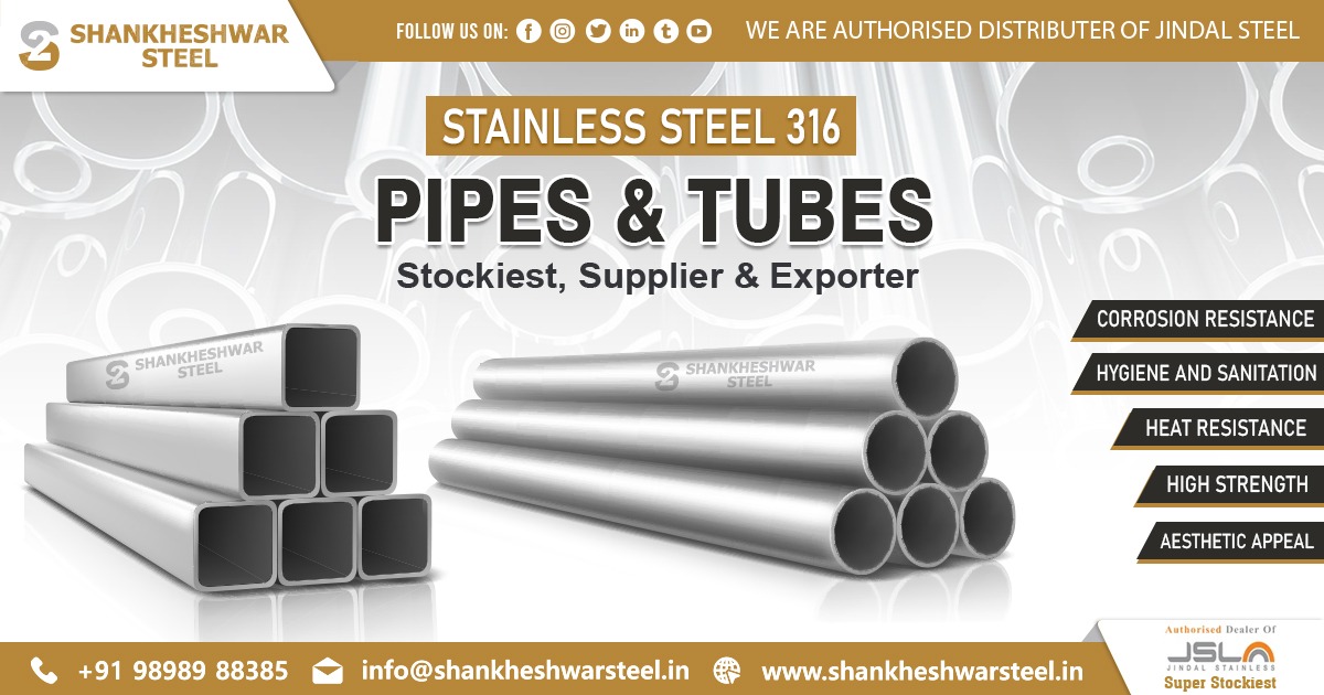 Exporter of SS 316 Pipes & Tubes in Bangladesh
