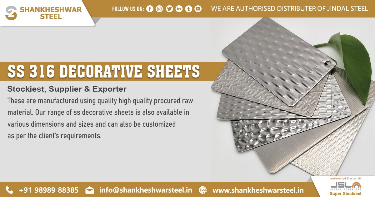 Exporter of SS 316 Decorative Sheets in Nepal