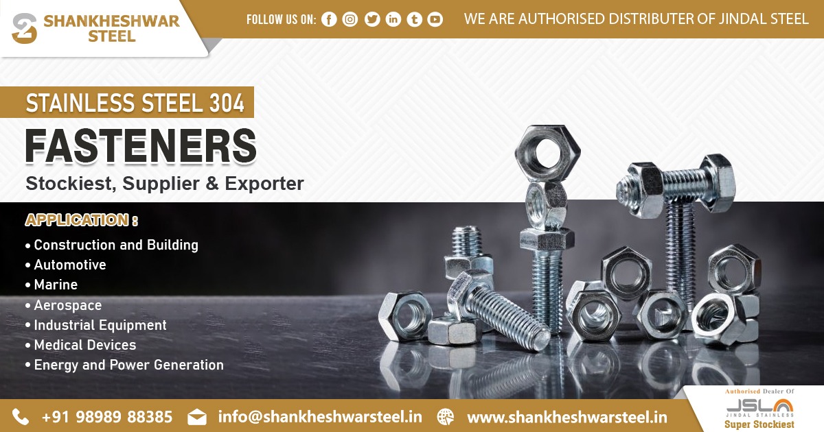 Exporter of SS 304 Fasteners in Nepal