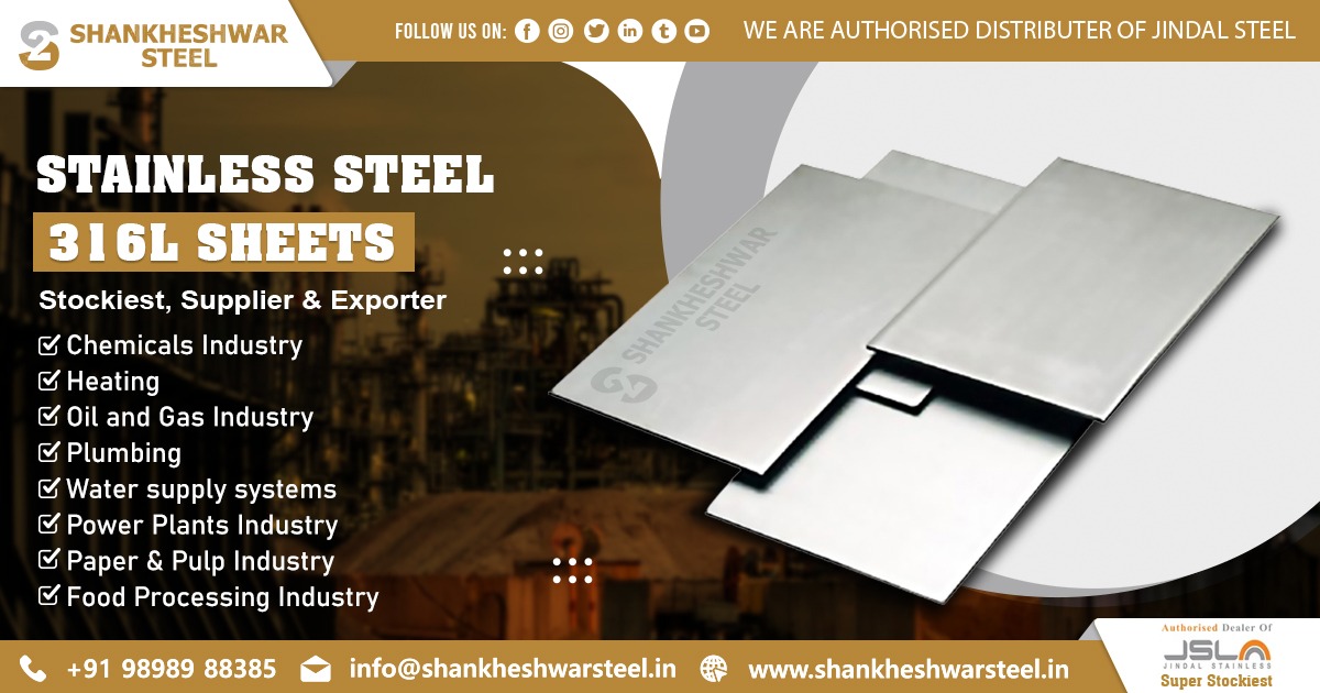 Exporter of Stainless Steel 316L Sheets in UAE