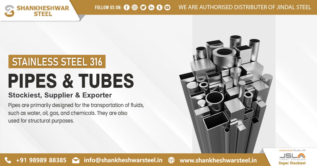 Exporter of SS 316 Pipes & Tubes in Bhutan