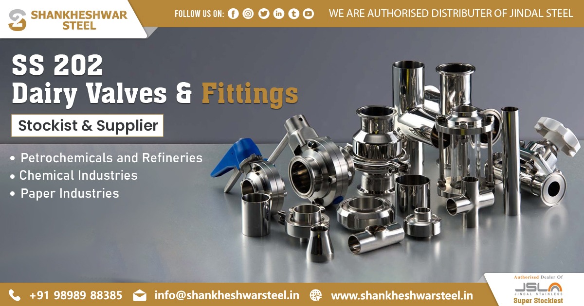 Exporter of SS 202 Dairy Valves & Fittings in UAE