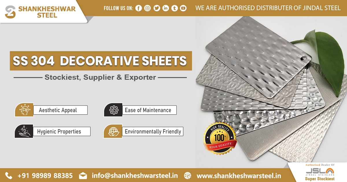 Exporter of SS 304 Decorative Sheets in Africa