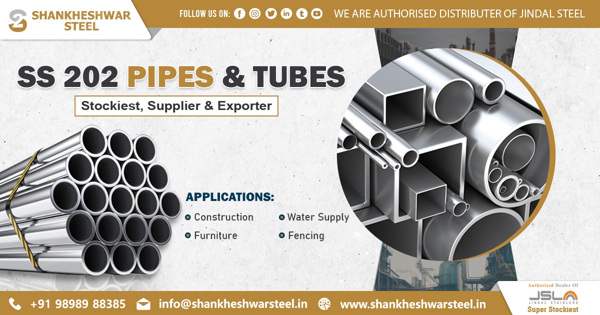Exporter of SS 202 Pipes and Tubes in UAE