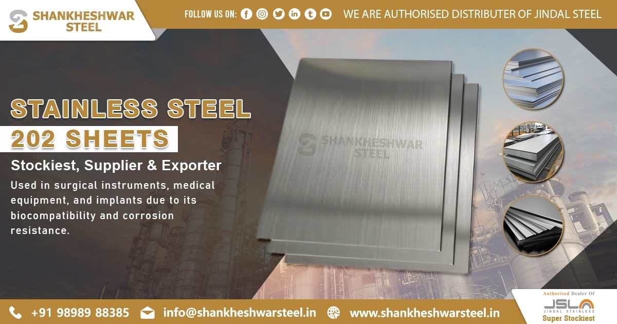Exporter of Stainless Steel 202 Sheets in UAE
