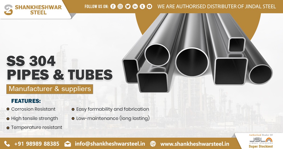 Exporter of SS 304 Pipes and Tubes in Tanzania