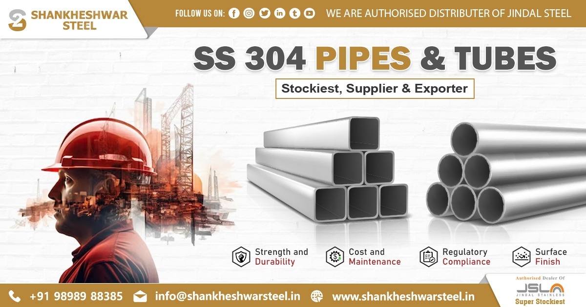 Exporter of SS 304 Pipe and Tubes in Russia