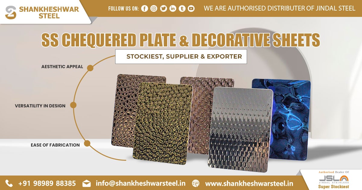Exporter of SS Chequered Plate and Decorative Sheets in UAE