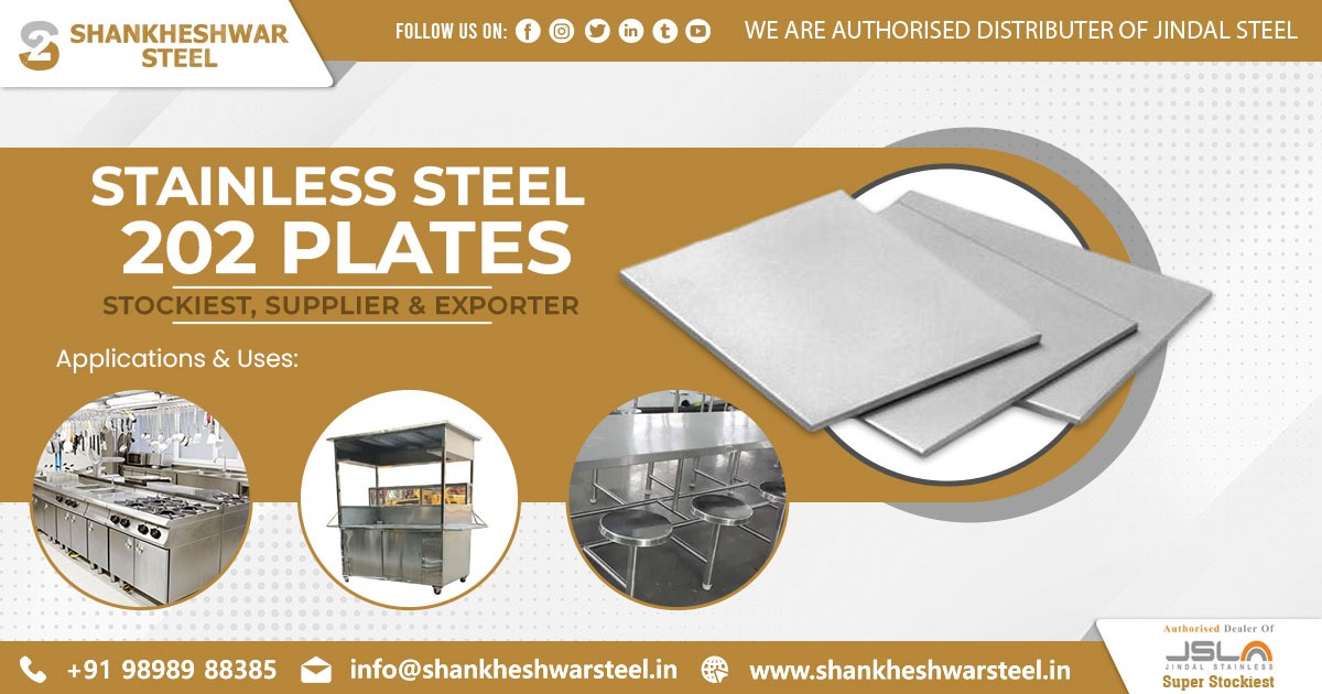 Exporter of Stainless Steel 202 Plates in Sri Lanka