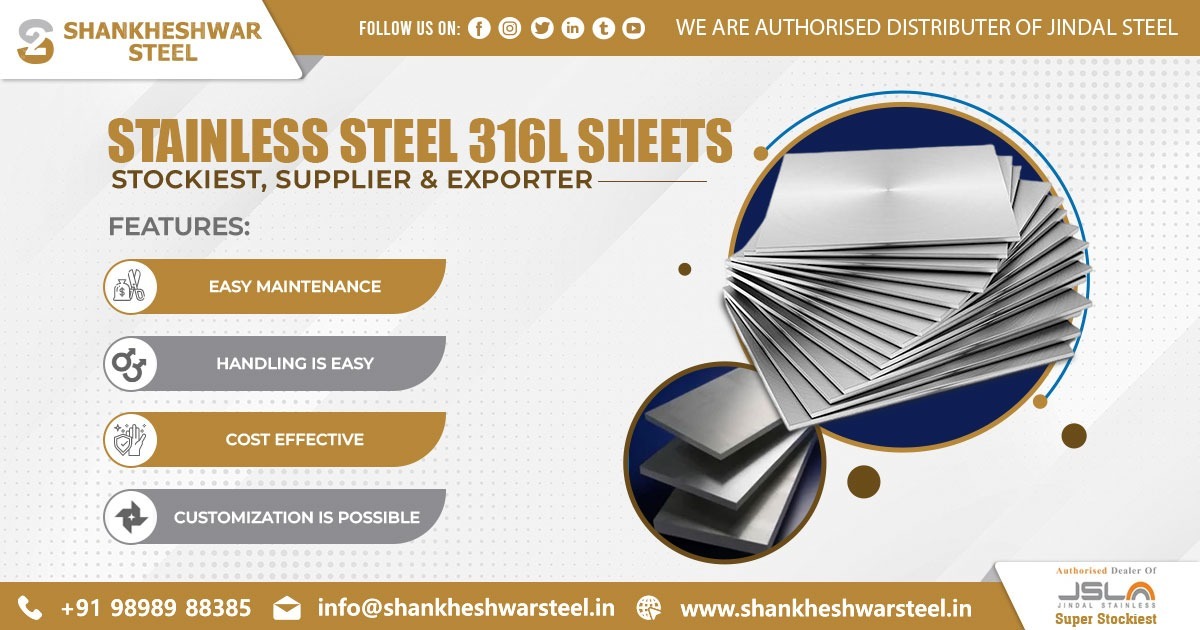 Exporter of SS 316L Sheets in Bangladesh