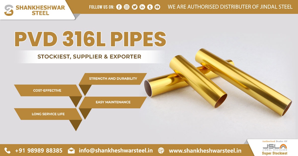 Exporter of PVD 316L Pipes In Kenya