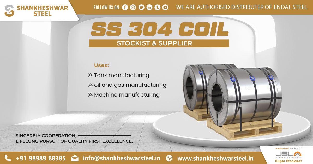 Supplier of Stainless Steel 304 Coil in Gujarat
