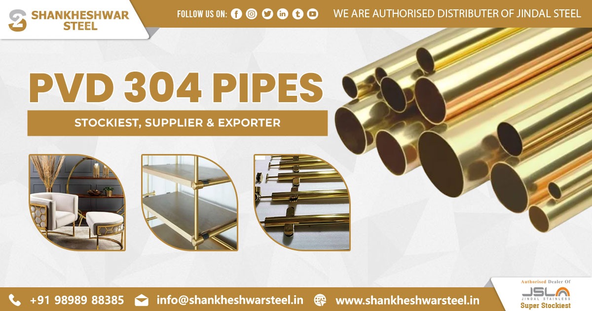 Exporter of PVD 304 Pipes in Bahrain