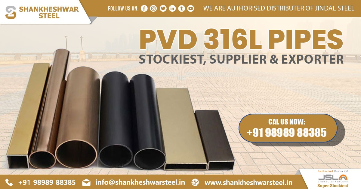 Exporter of PVD 316L Pipes in Bangladesh