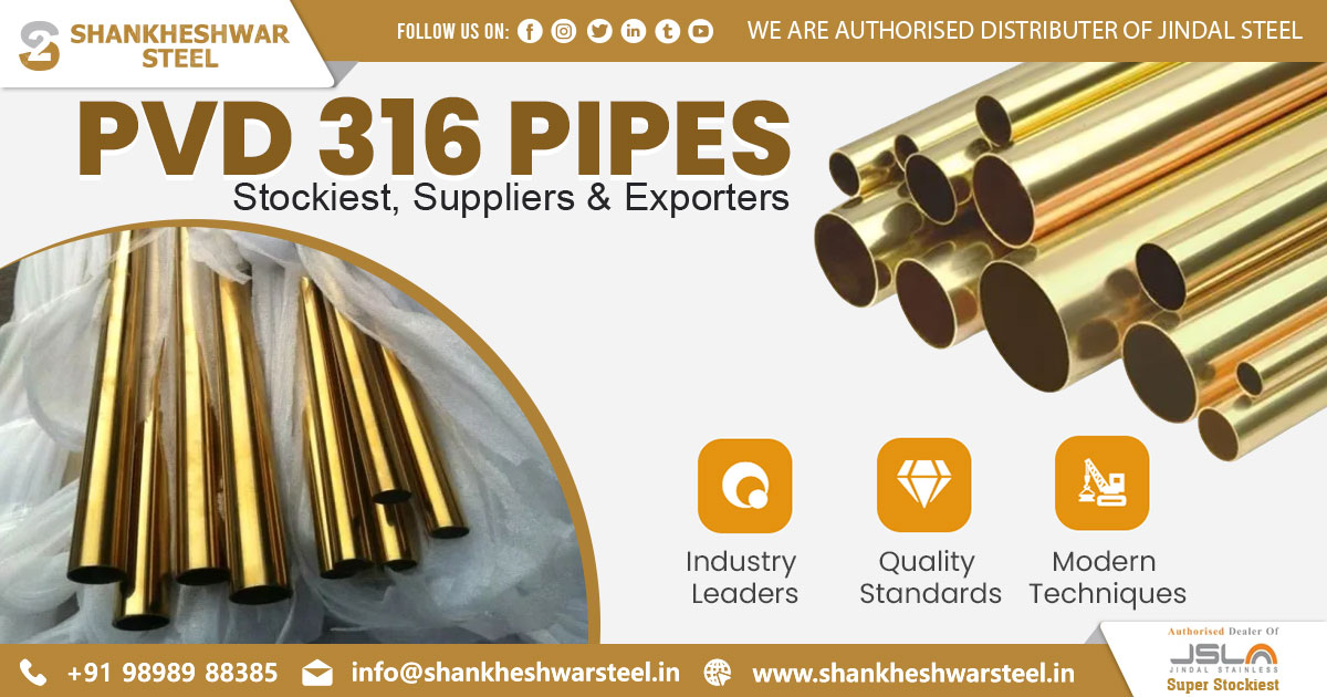 Exporter of PVD 316 Pipes in Maldives