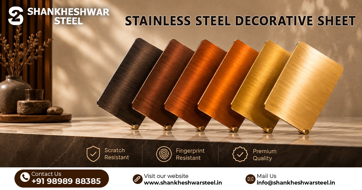 Stainless Steel Decorative Sheets In South Africa by Shankheshwar Steel