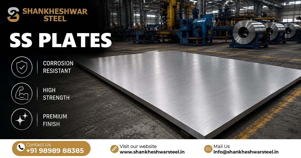 Premium Stainless Steel Plates for Industrial Applications by Shankheshwar Steel Ahmedabad